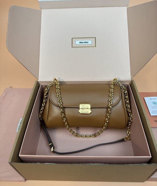 Miu Miu Baguette Chain Leather Bag 5BB266