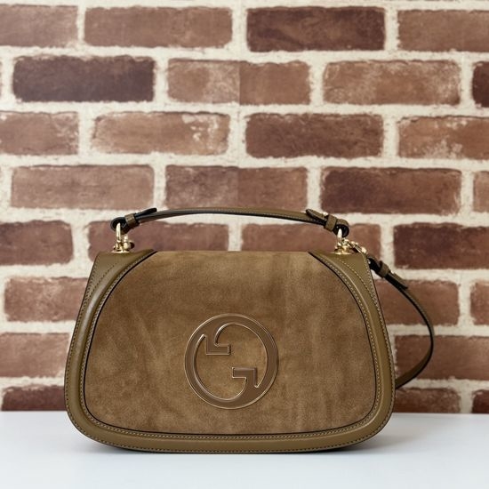 Gucci Brown Matte Leather Handbag 815719