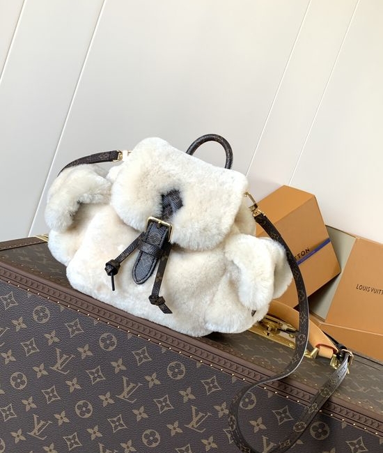 Louis Vuitton LV Nano Teddy Ski Series Wool Backpack with Side Pockets M11919