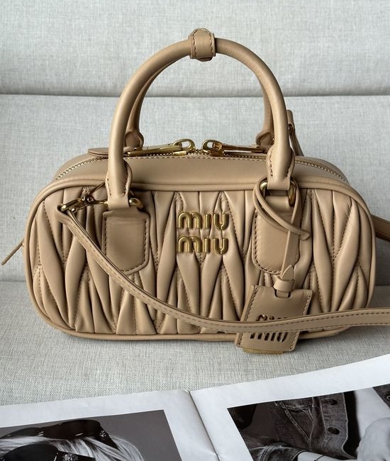 Miu Miu Matelasse Small Bowling Bag bc142A