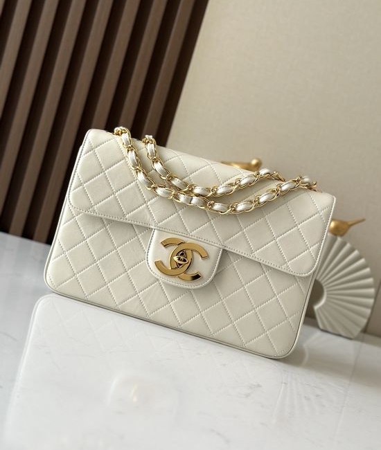 Chanel Classic Flap Large Gold Buckle Bag A2222