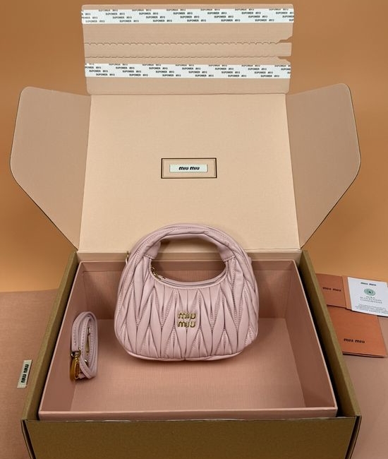 Miu Miu Wander Matelasse Mini Hobo Bag 5BP078