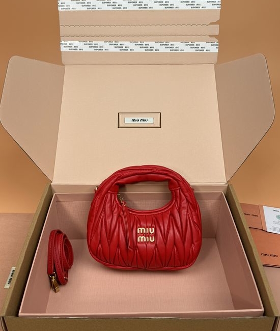 Miu Miu Wander Matelasse Mini Hobo Bag 5BP078