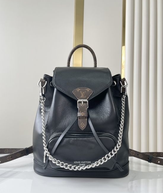 Louis Vuitton LV MONTSOURIS Small Leather Backpack M12587