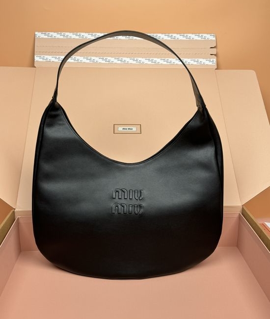 Miu Miu Leather Hobo Shoulder Bag 5BC134