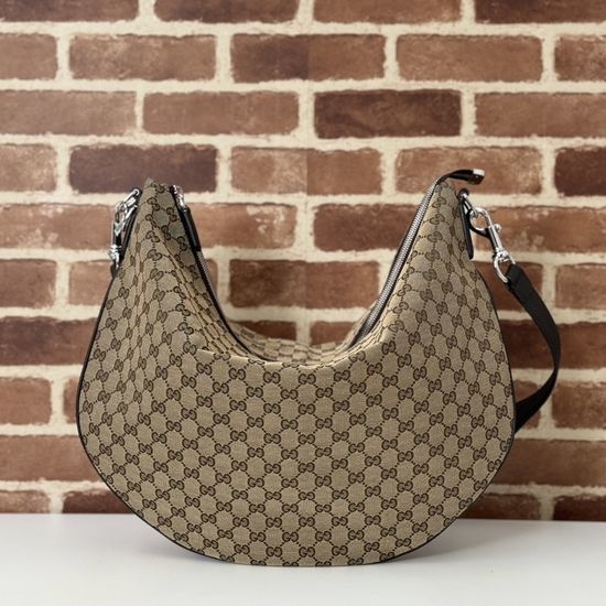 Gucci Tote Beige Brown Coated Canvas Bag 800194