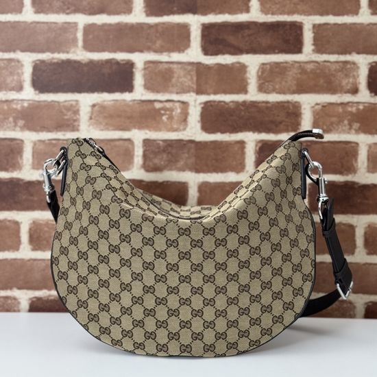 Gucci Apricot Coffee Leather Shoulder Bag 817420