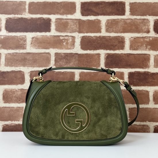 Gucci Green Matte Leather Handbag 815719