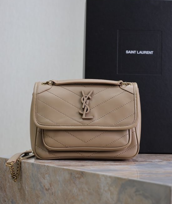 Yves Saint Laurent YSL Niki Lambskin Shoulder Bag 533037