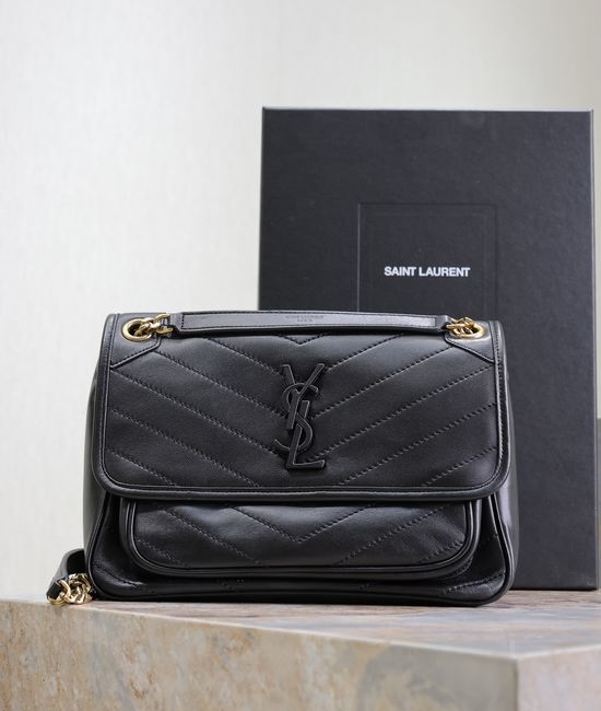 Yves Saint Laurent YSL Niki Lambskin Shoulder Bag 498894
