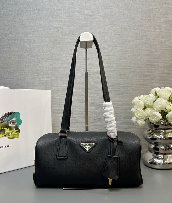 Prada Bowling Top Handle Leather Handbag 1BB127