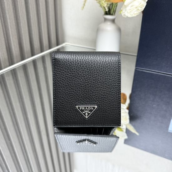 Prada Leather Short Wallet with Card Slots 2M0513