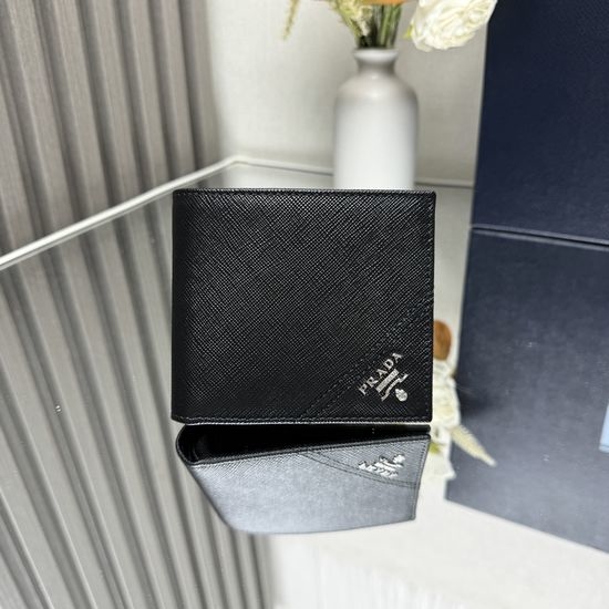 Prada Saffiano Leather Short Wallet 2M0513
