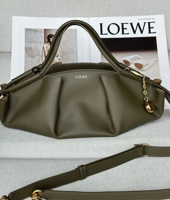 Loewe Paseo Small Leather Satchel Handbag 1668