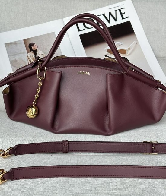 Loewe Paseo Small Leather Satchel Handbag 1668