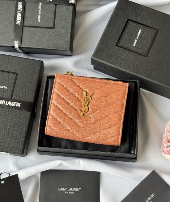 Yves Saint Laurent YSL Caviar Practical Card Holder 517045