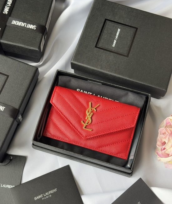 Yves Saint Laurent YSL Classic Flap Card Holder 612808