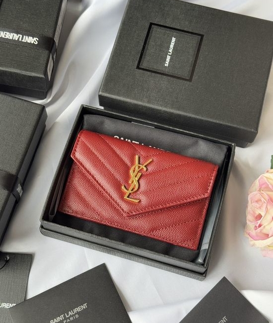 Yves Saint Laurent YSL Classic Flap Card Holder 612808