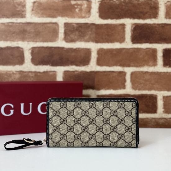 Gucci Handbag Original Leather Brown Black 819122