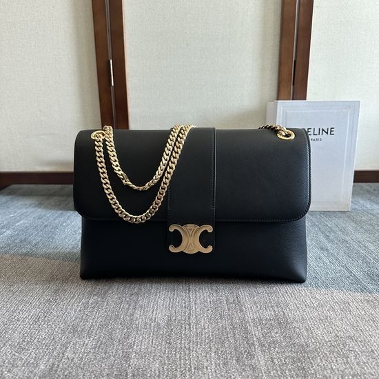 Celine Victoire Grained Calfskin Chain Bag 118222