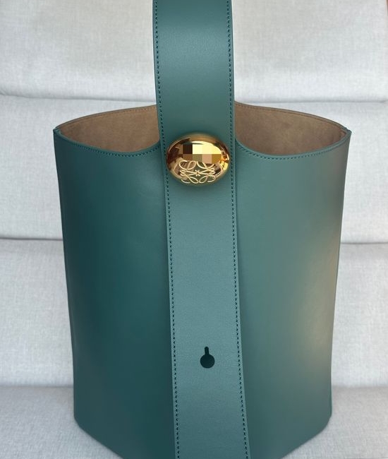 Loewe Pebble Bucket Leather Handbag 332
