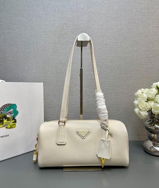 Prada Bowling Top Handle Leather Handbag 1BB127