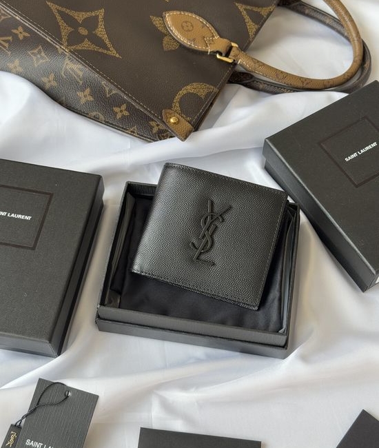 Yves Saint Laurent YSL MONOGRAM Foldable Wallet 453276