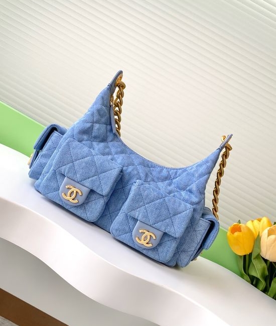 Chanel AS5339 Classic Denim Leather Chain Bag 11087