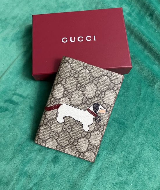 Gucci Wallet Cute Cartoon Pattern Passport Holder 810072
