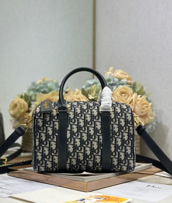 Christian Dior CD Oblique Pattern Travel Bag 1368