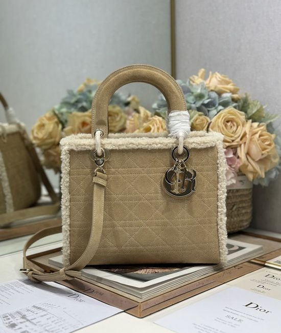 Christian Dior CD Lady Christian Dior CD Leather Handbag 0565