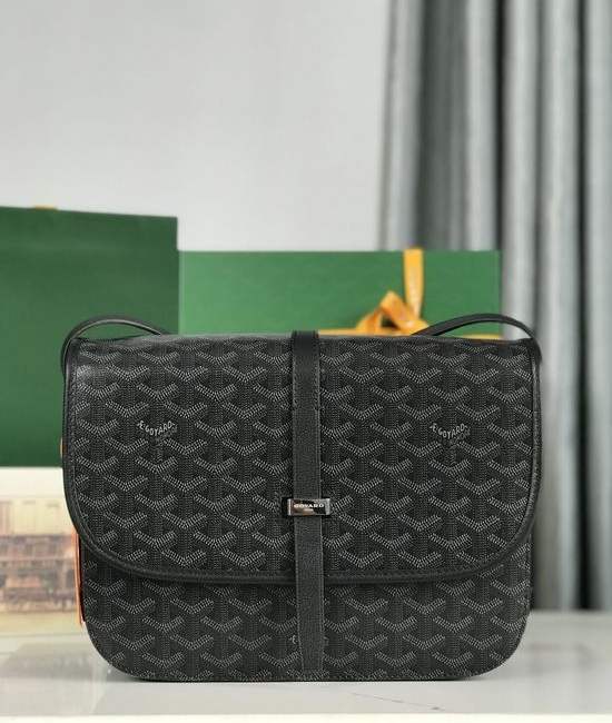 Goyard Belvedère Textured Leather Crossbody Bag 020183-1