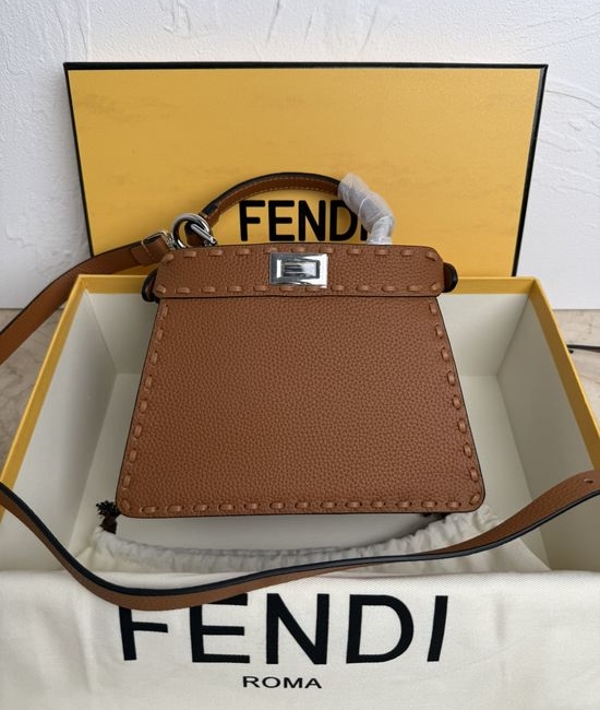 Fendi Peekaboo ISeeU Small Leather Handbag 8BN327