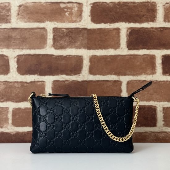 Gucci Black Embossed Handbag 779791