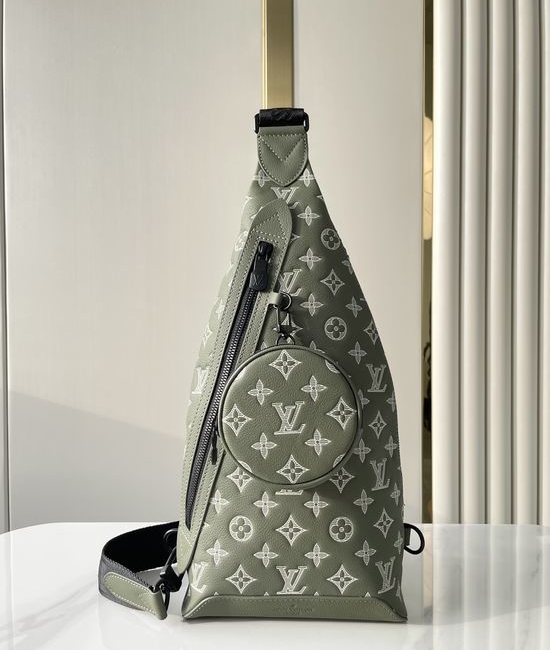 Louis Vuitton LV DUO Leather Shoulder Chest Bag M12486