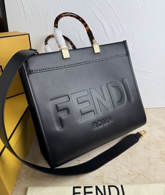 Fendi Sunshine Leather Shopping Tote 8002S