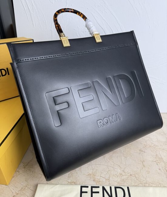 Fendi FeI TOTE Tote Bag Amber Handle 8002C