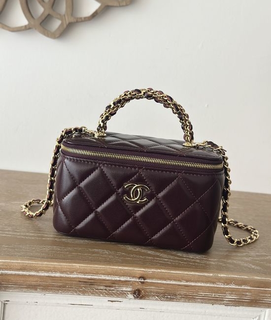 Chanel Woven Handle Cosmetic Bag 66025