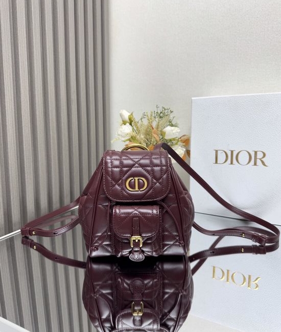 Christian Dior CD Caro Quilted Leather Backpack 6302