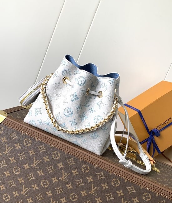 Louis Vuitton LV Bella Perforated Leather Bucket Bag M11736
