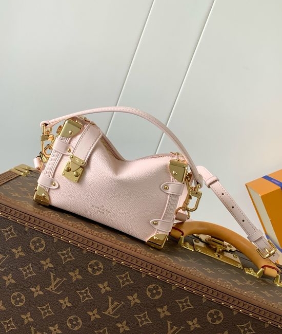 Louis Vuitton LV Side Trunk Medium Handbag Grain Leather M25160