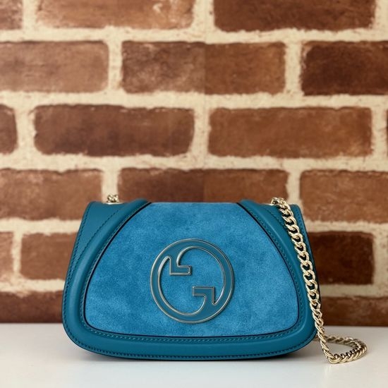 Gucci Matte Crossbody Bag Blue 815711