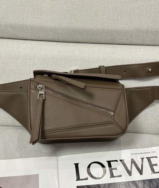 Loewe Puzzle Mini Winter Brown Waist Bag 6002
