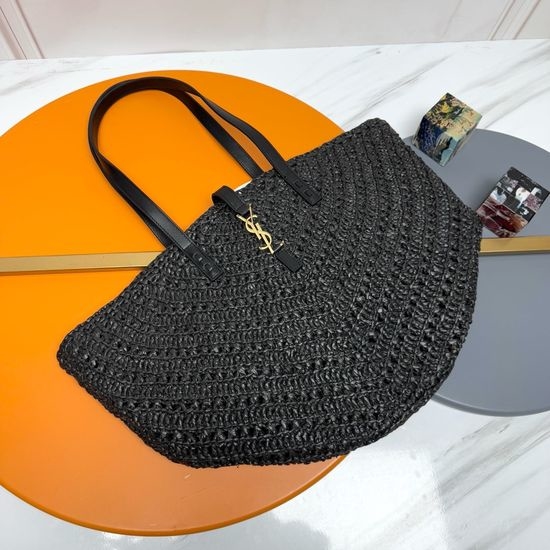 Yves Saint Laurent YSL PANIER Woven Tote Bag 688221