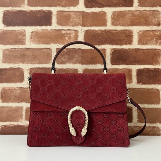 Gucci Embossed Suede Bag 813399