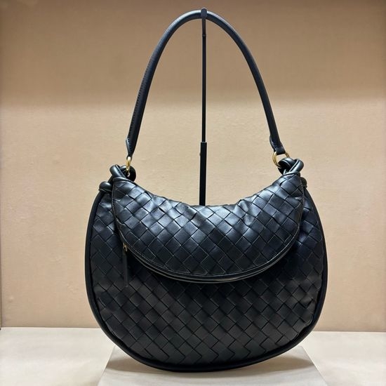 Bottega Veneta BV Gemelli Woven Leather Shoulder Bag 3626