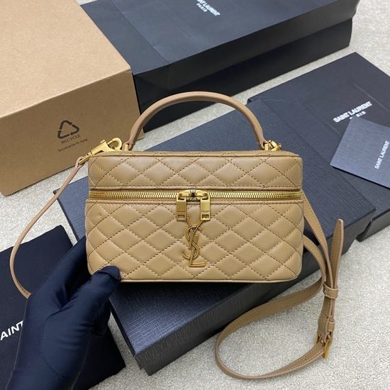 Yves Saint Laurent YSL Quilted Leather Shoulder Clutch 766731