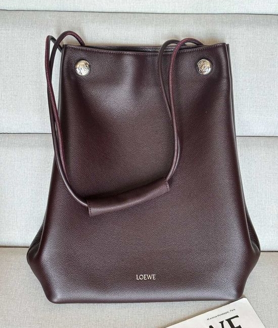Loewe Pebble Hobo Grained Leather Handbag 9530