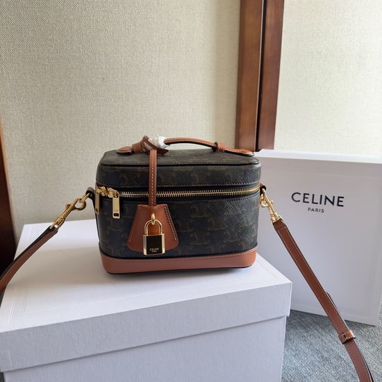 Celine Vanity Leather Cosmetic Case 119463