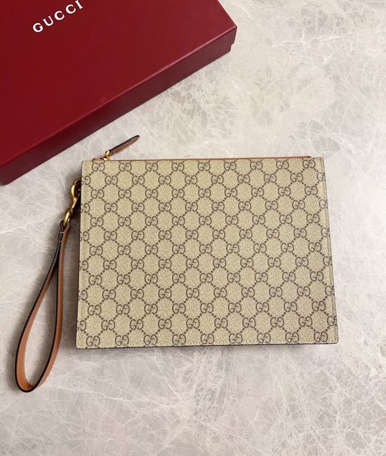 Gucci GG Emblem Large Clutch Bag 821155